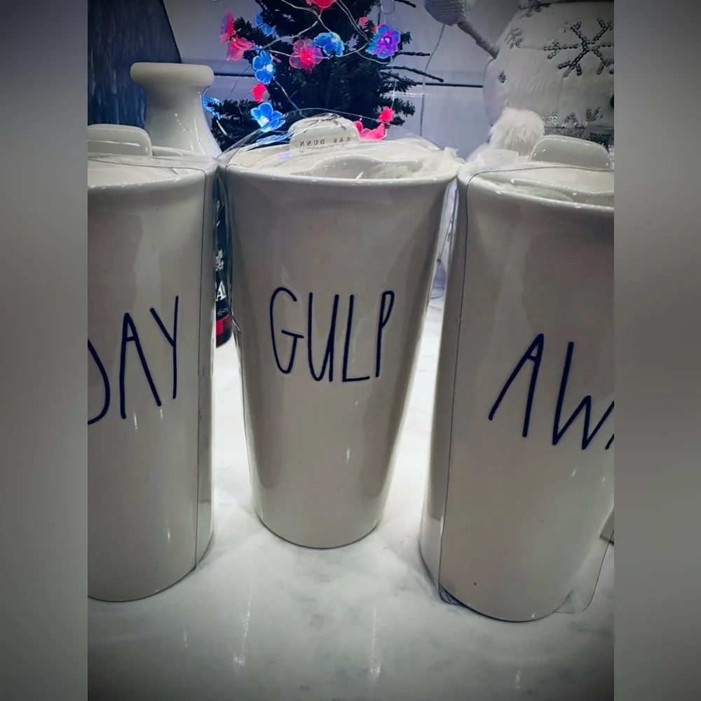 Ceramic Rae Dunn coffee cups. - Picture 4 of 6